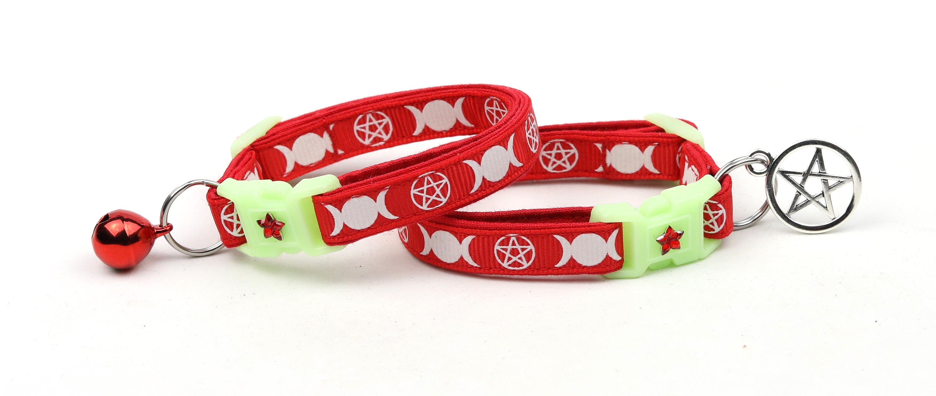 Witch's Familiar on Red Cat Collar-2