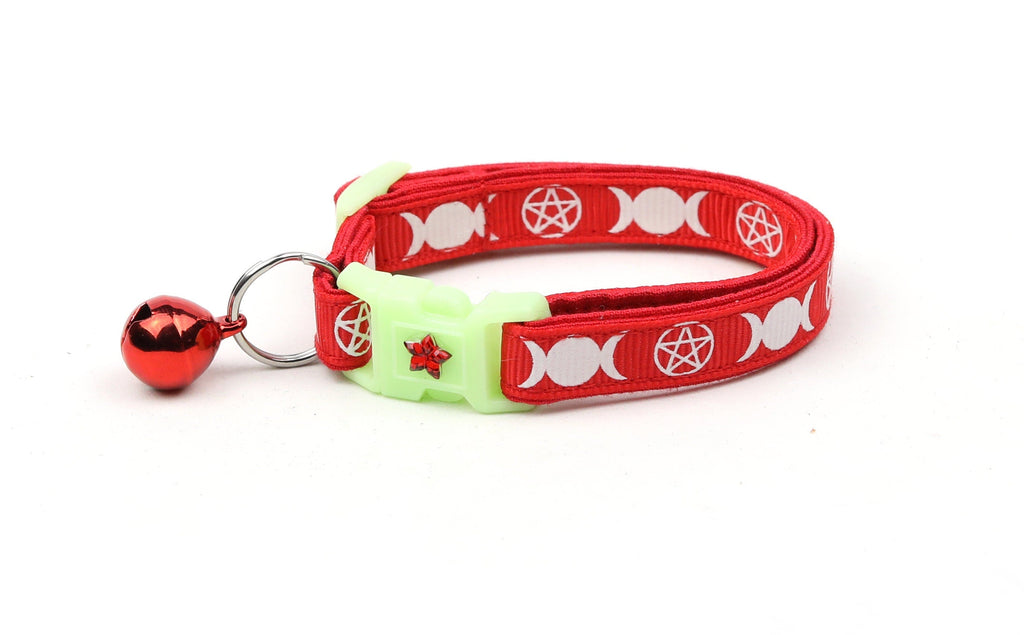 Witch's Familiar on Red Cat Collar-0